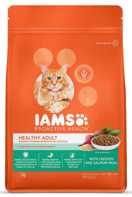 IAMS Proactive Health Dry Cat Food Chicken and Salmon Meal