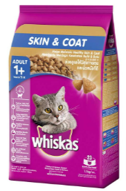 Whiskas Adult Cat Food 1 Years For Healthy Skin Coat