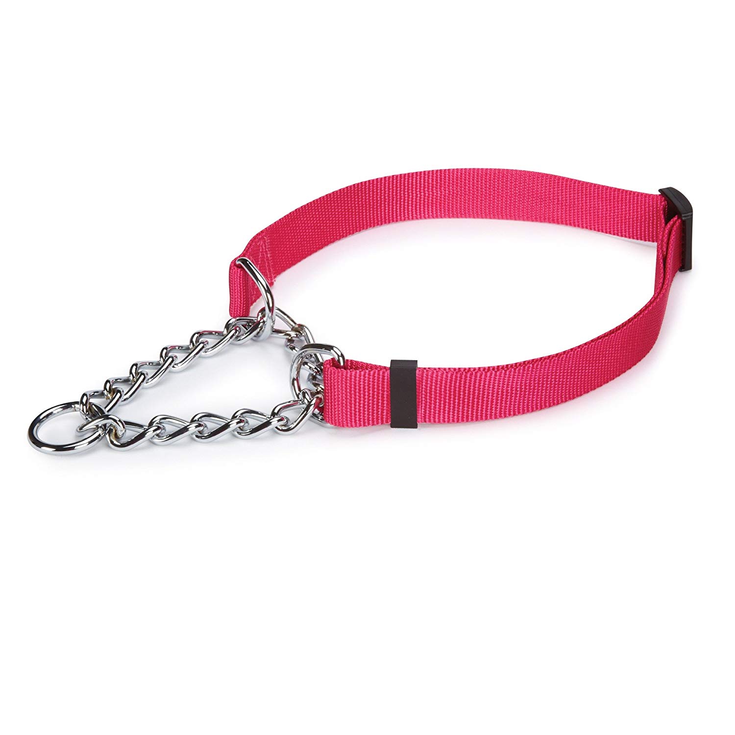 soft-pink -nylon-martingale-dog-collar