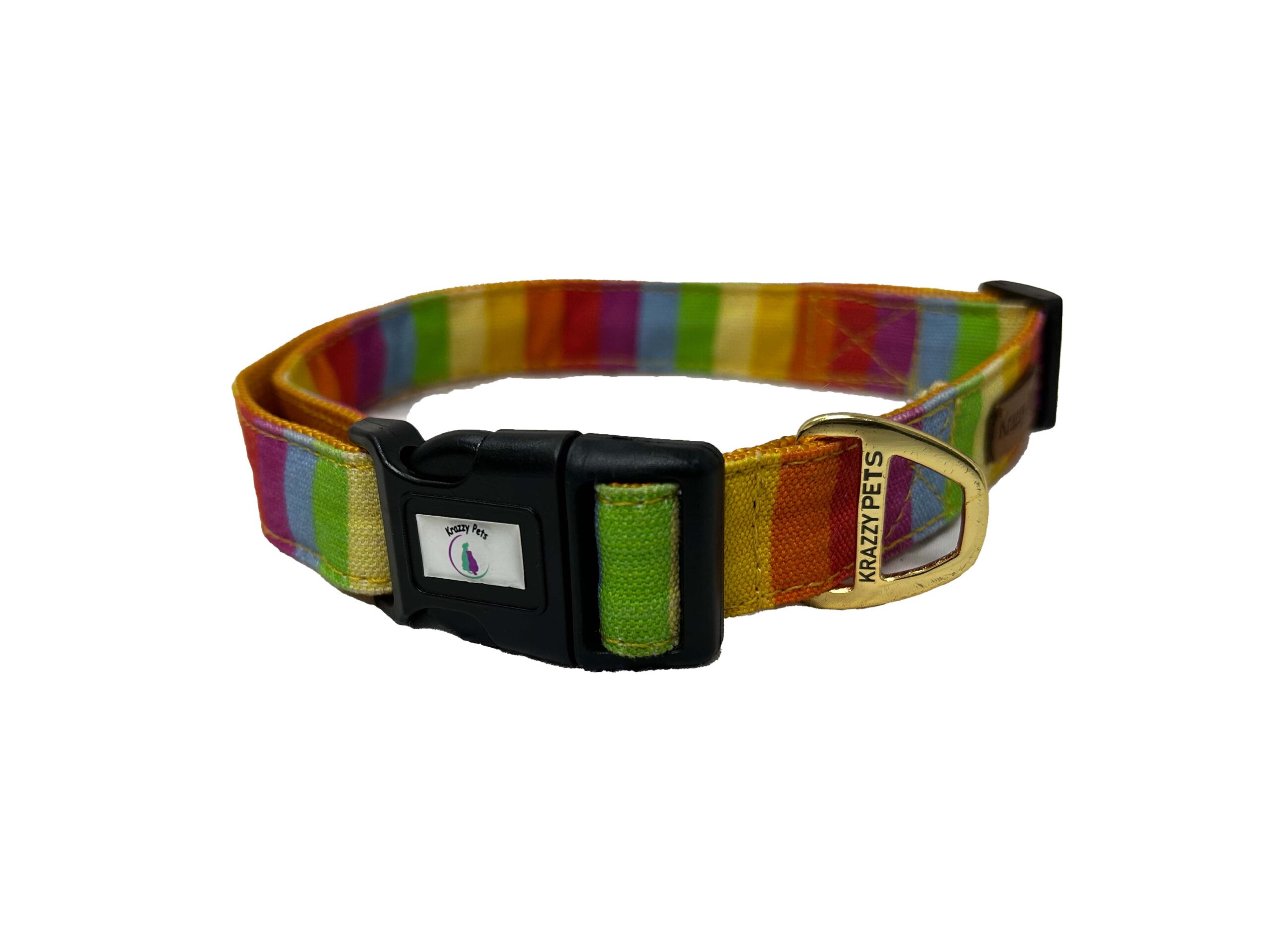 rainbow-dog-collar